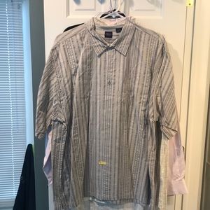 Short sleeve gray collared shirt